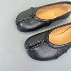 Split Toe Leather Mules – Tabi Style Heeled Mules