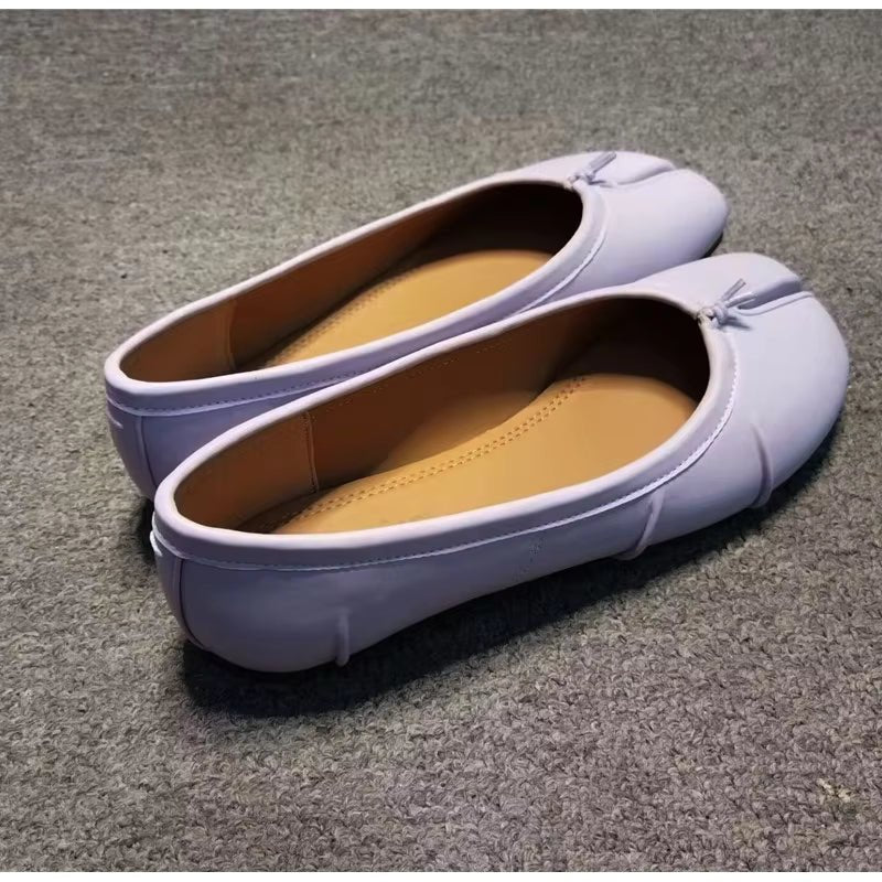 Split Toe Leather Mules – Tabi Style Heeled Mules