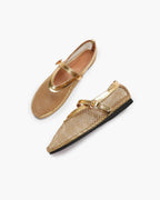 Breathable Mesh Ballet Flats with Leather Insole – Round Toe Flats