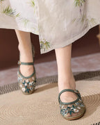 Apricot Embroidered Ballet Flats – Women's Comfortable Everyday Ballet Flats