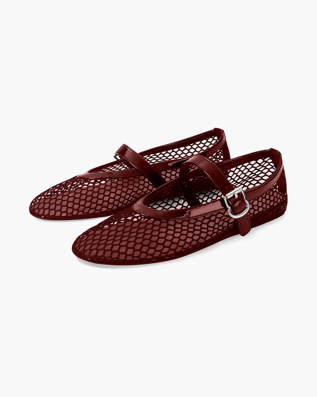 Black Mesh Ballet Flats – Women's Comfortable Everyday Ballet Flats