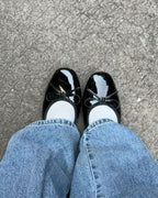 Black Bowtie Ballet Flats – Women's Comfortable Everyday Ballet Flats