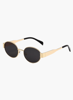 Vintage Metal Frame Sunglasses – Sculptural UV400 Sunglasses