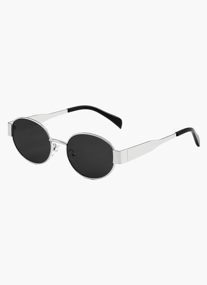 Vintage Metal Frame Sunglasses – Sculptural UV400 Sunglasses
