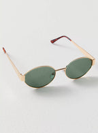 Vintage Metal Frame Sunglasses – Sculptural UV400 Sunglasses