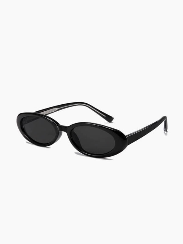 90s Oval Sunglasses – Retro Flat Profile UV400 Shades