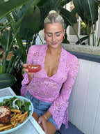 V-Neck Lace Top – Women's Summer Top