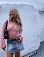 V-Neck Lace Top – Women's Summer Top