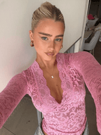 V-Neck Lace Top – Women's Summer Top