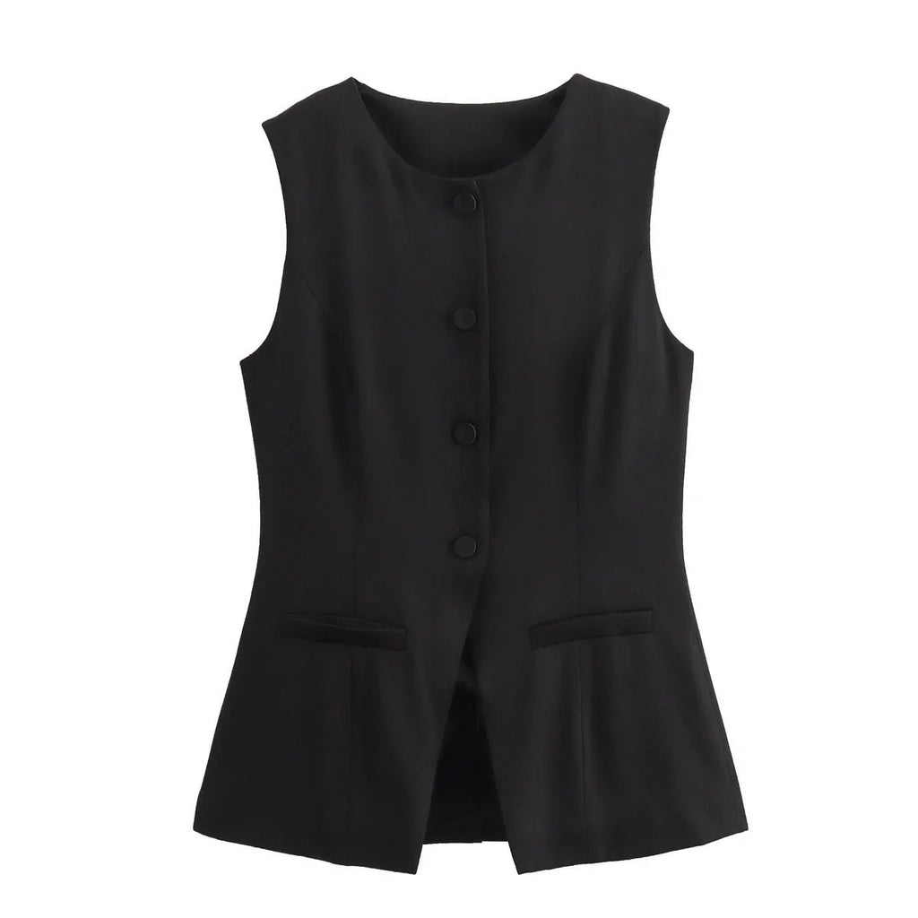 Button-Up Vest Top – Women's Summer Vest Top