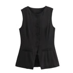 Button-Up Vest Top – Women's Summer Vest Top
