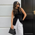 Button-Up Vest Top – Women's Summer Vest Top