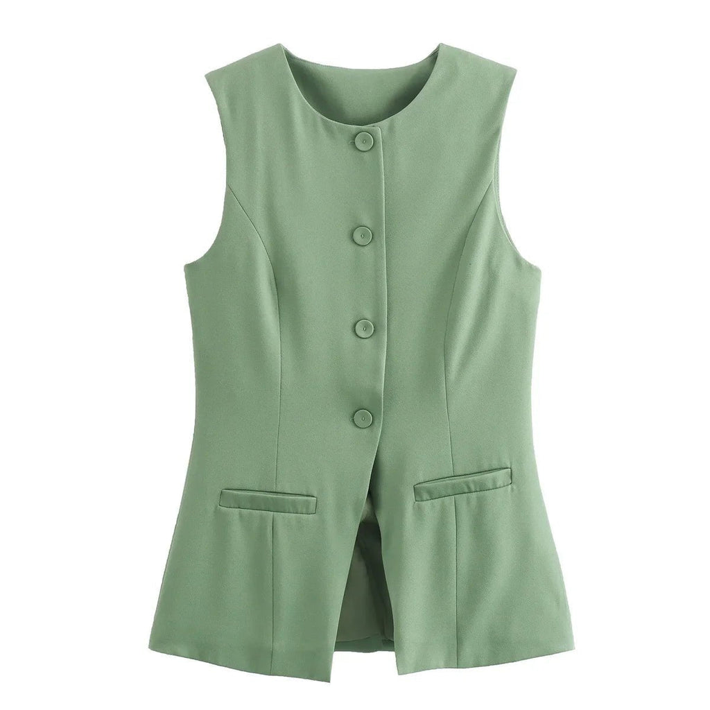 Button-Up Vest Top – Women's Summer Vest Top