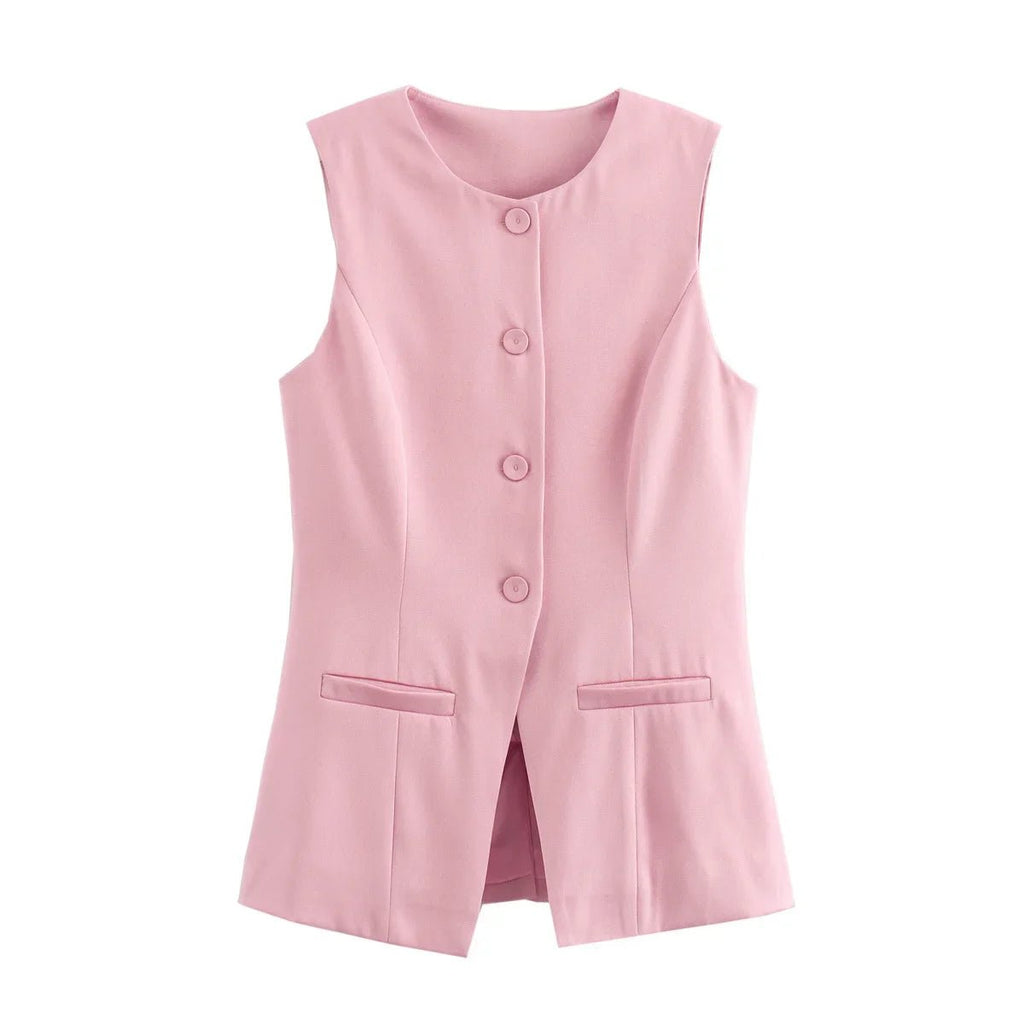 Button-Up Vest Top – Women's Summer Vest Top