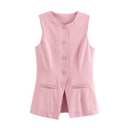 Button-Up Vest Top – Women's Summer Vest Top
