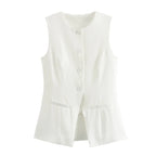 Button-Up Vest Top – Women's Summer Vest Top