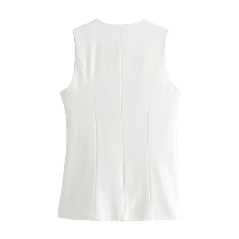 Button-Up Vest Top – Women's Summer Vest Top