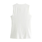 Button-Up Vest Top – Women's Summer Vest Top