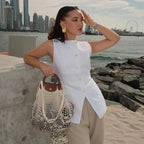 Button-Up Vest Top – Women's Summer Vest Top