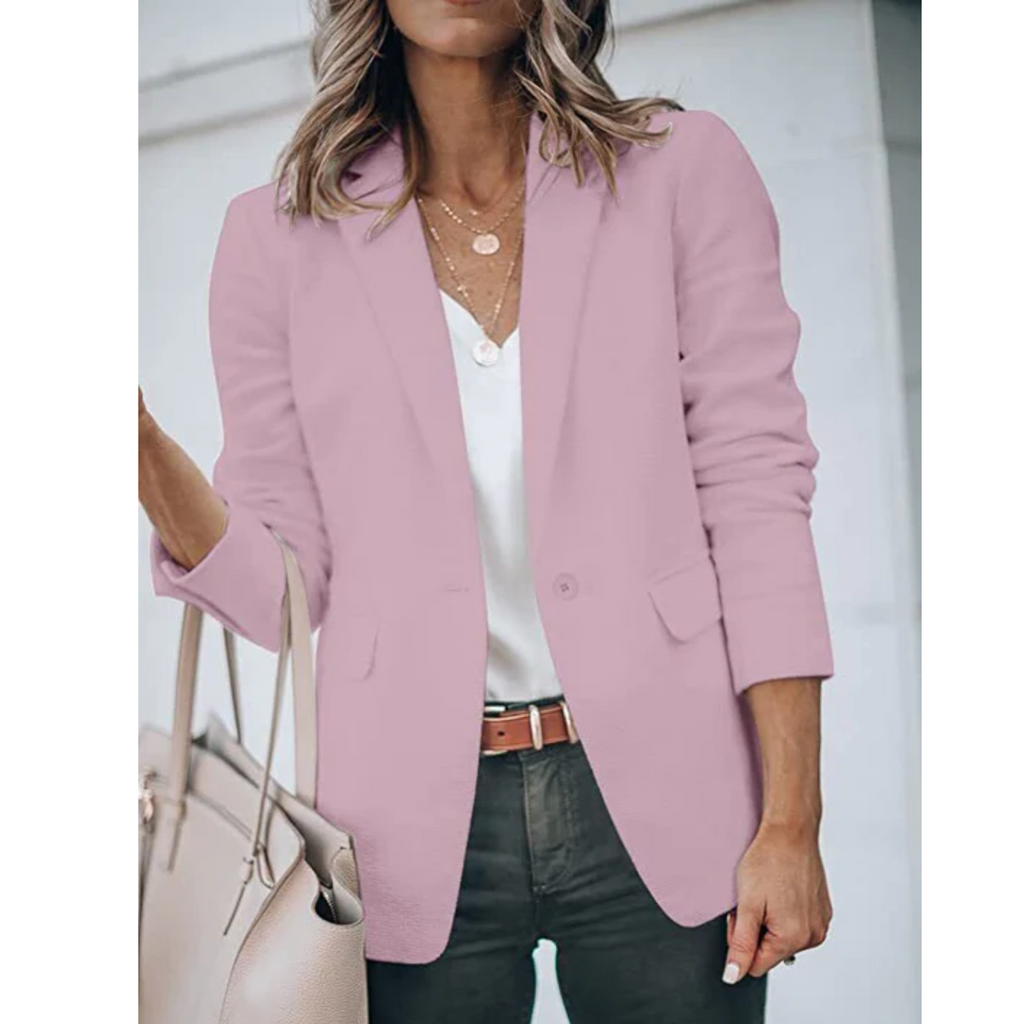 Classic Single Button Blazer in 12 Colours