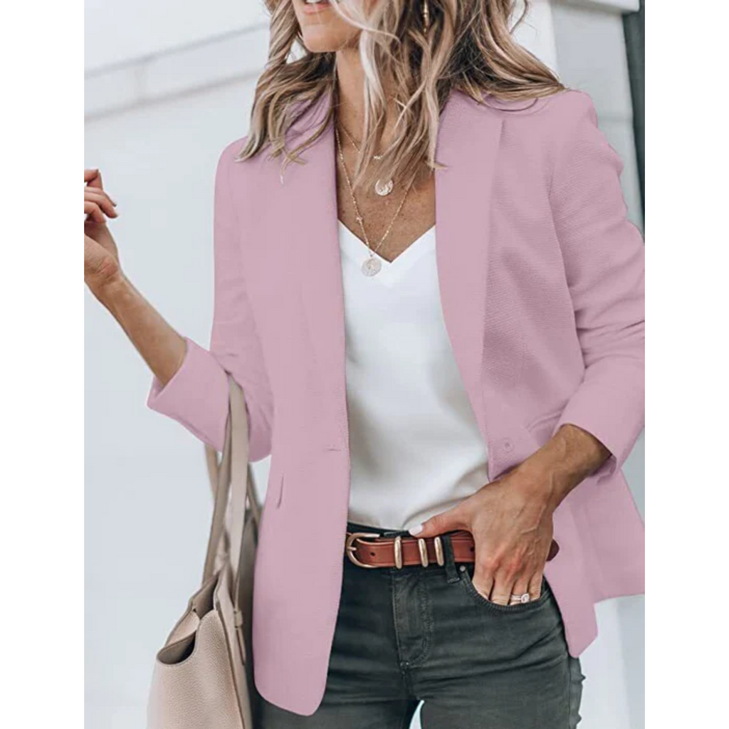 Classic Single Button Blazer in 12 Colours