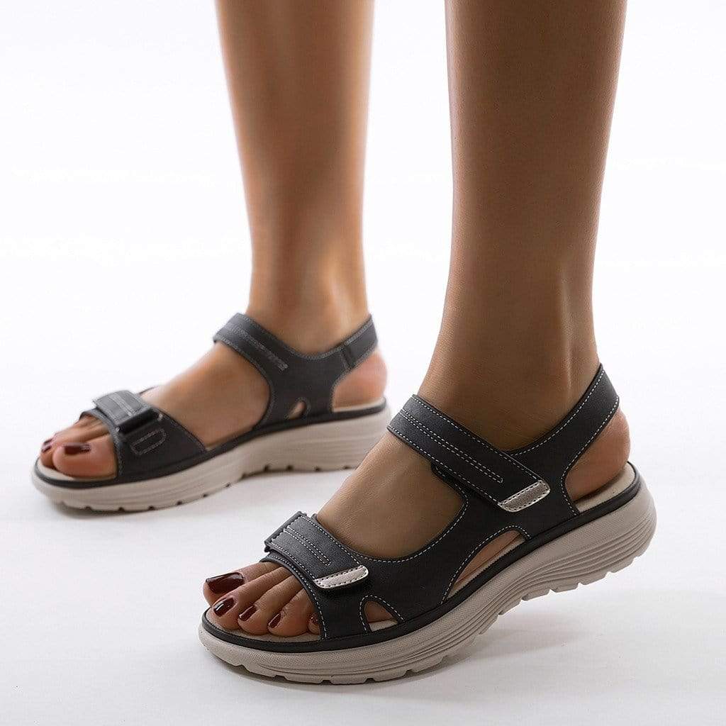 Women's Platform Sandals with Adjustable Straps