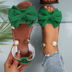 Pearl Ankle-Strap Sandals - Elegant Summer Shoes