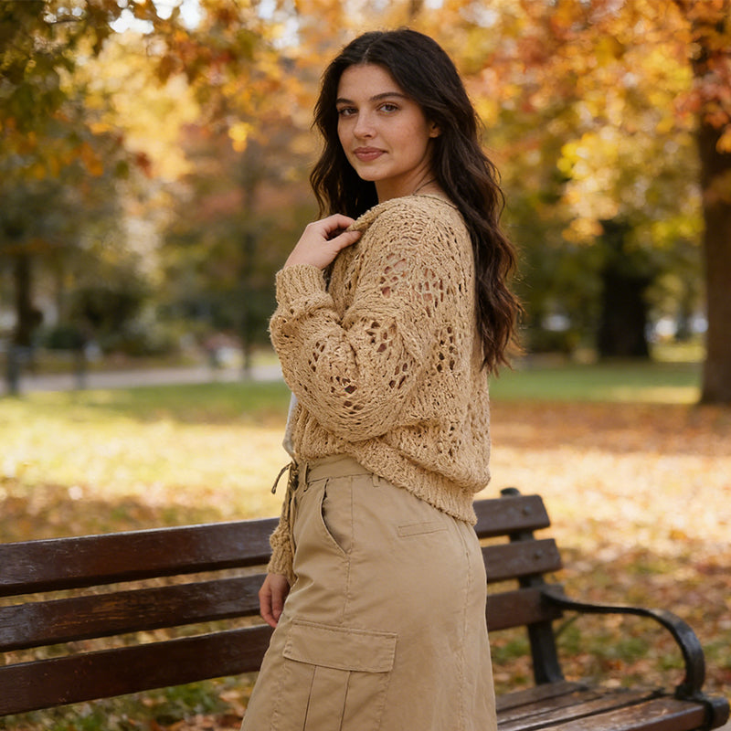 Women's Knitted Cardigan – Cosy Season Staple in 5 Colours