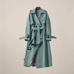 Structured Double Breasted Trench – Belted All Season Coat