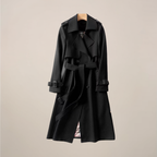 Structured Double Breasted Trench – Belted All Season Coat