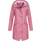 Long Rain Coat with Hood – Stylish Waterproof Rain Jacket