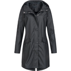 Long Rain Coat with Hood – Stylish Waterproof Rain Jacket