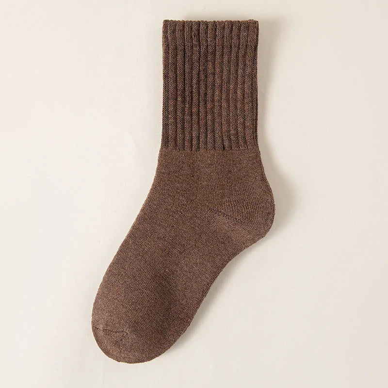 Thermal Fleece Lined Plush Socks – 5 Pair Mix Pack