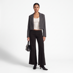 Foldover Waist Wide-Leg Trousers – Soft Pull-On Fit