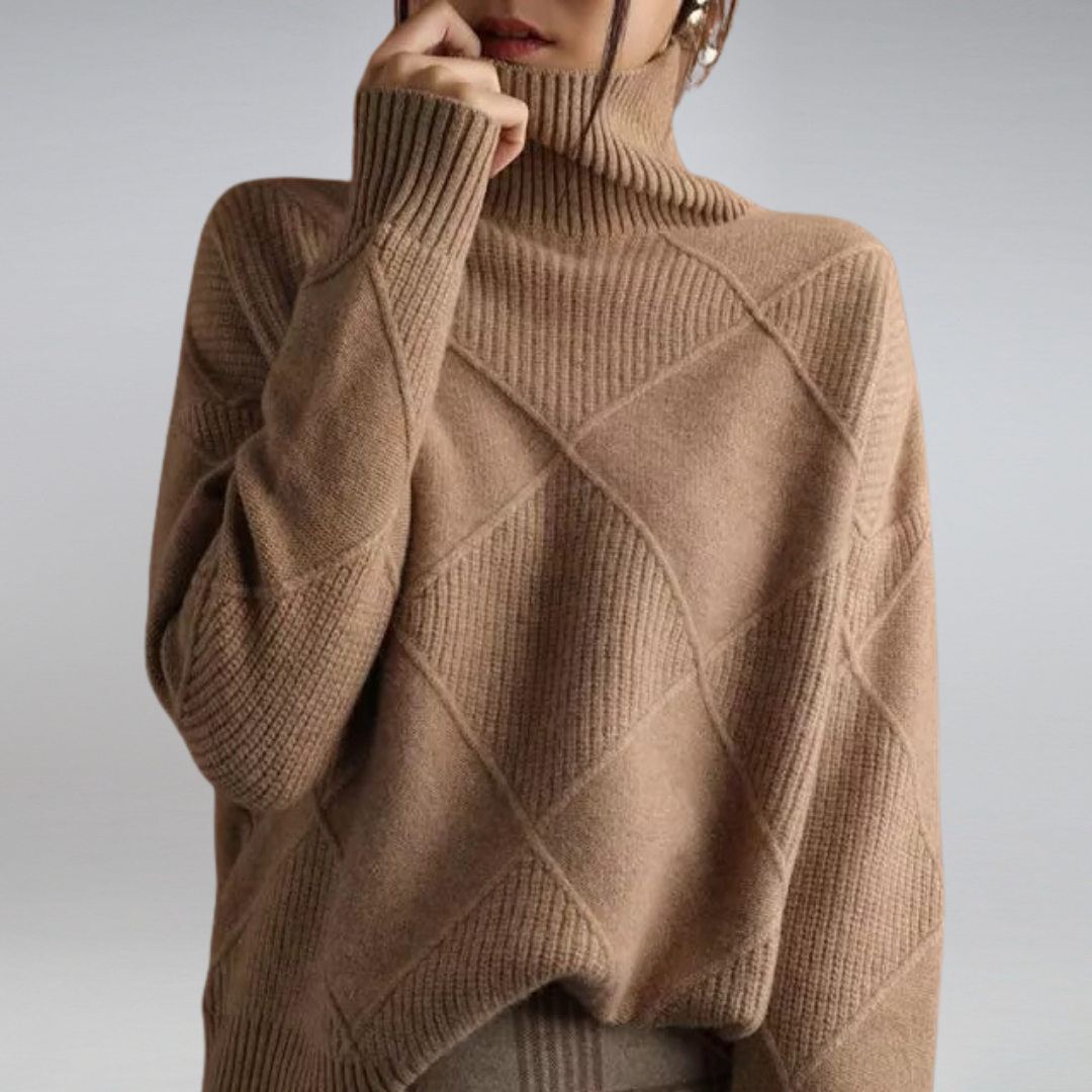 Women's Soft Knit Roll Neck Jumper