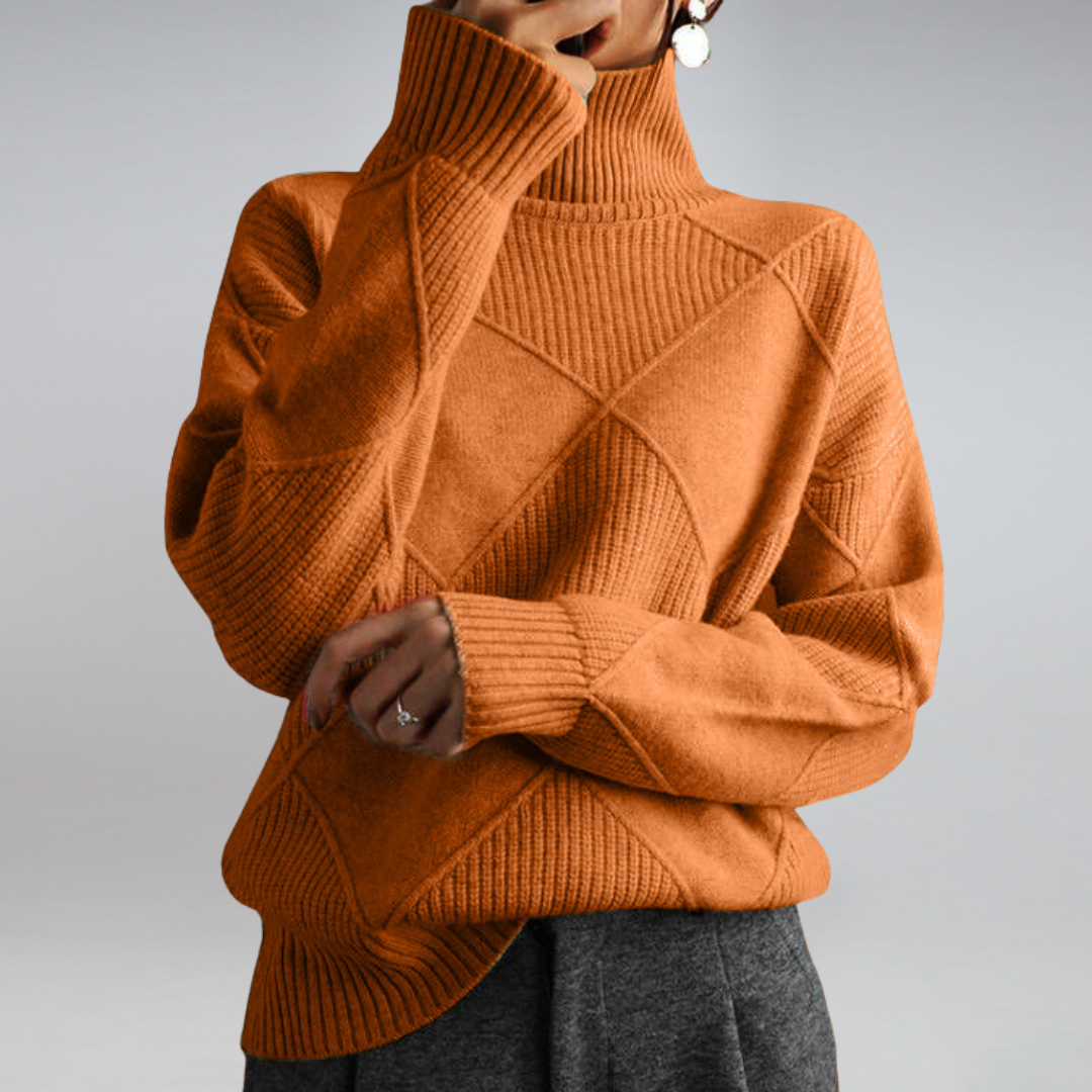 Women's Soft Knit Roll Neck Jumper