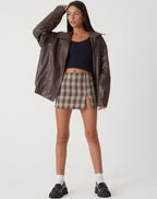 Oversized Leather Look Bomber Jacket – Smooth Luxe Finish