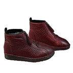 Women's Fleece-Lined leather-look Ankle Boots