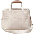 Women's Large Multi-Pocket Canvas Tote Bag