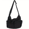 Women's Multi-Pocket Canvas Shoulder Bag