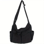 Women's Multi-Pocket Canvas Shoulder Bag