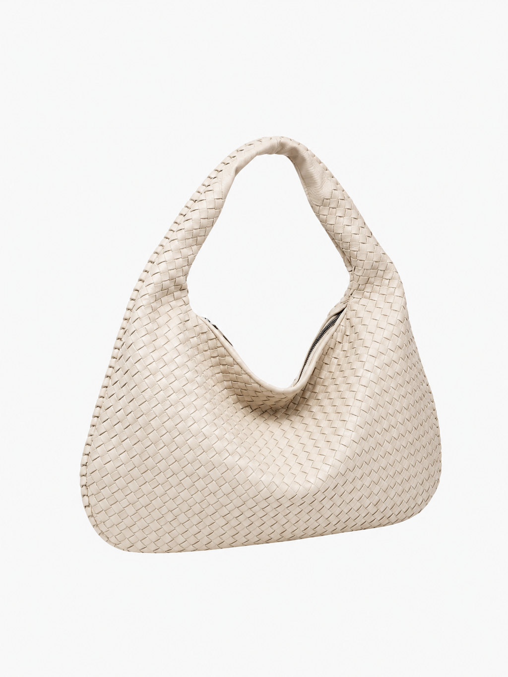 Oversized Woven Tote Bag XL – Braided Vegan Leather Shopper