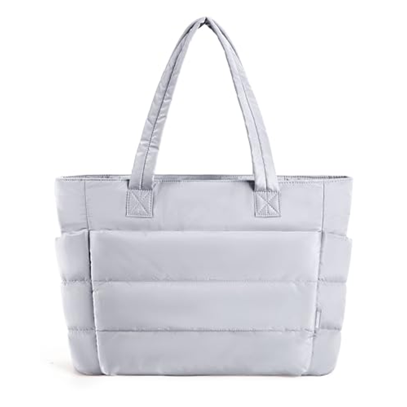 Quilted Tote Bag – Lightweight Padded Shoulder Bag