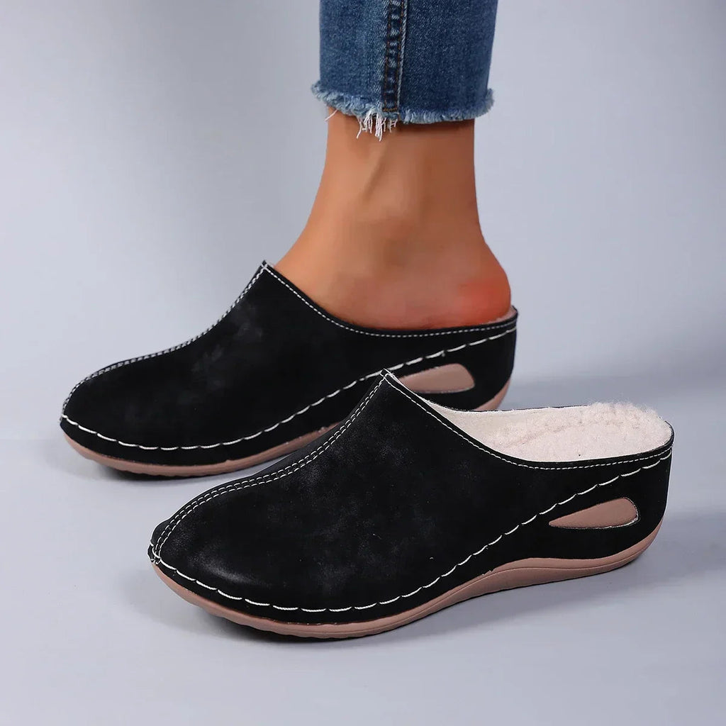 Women's Comfort Slip-On Clogs with Wedge Sole