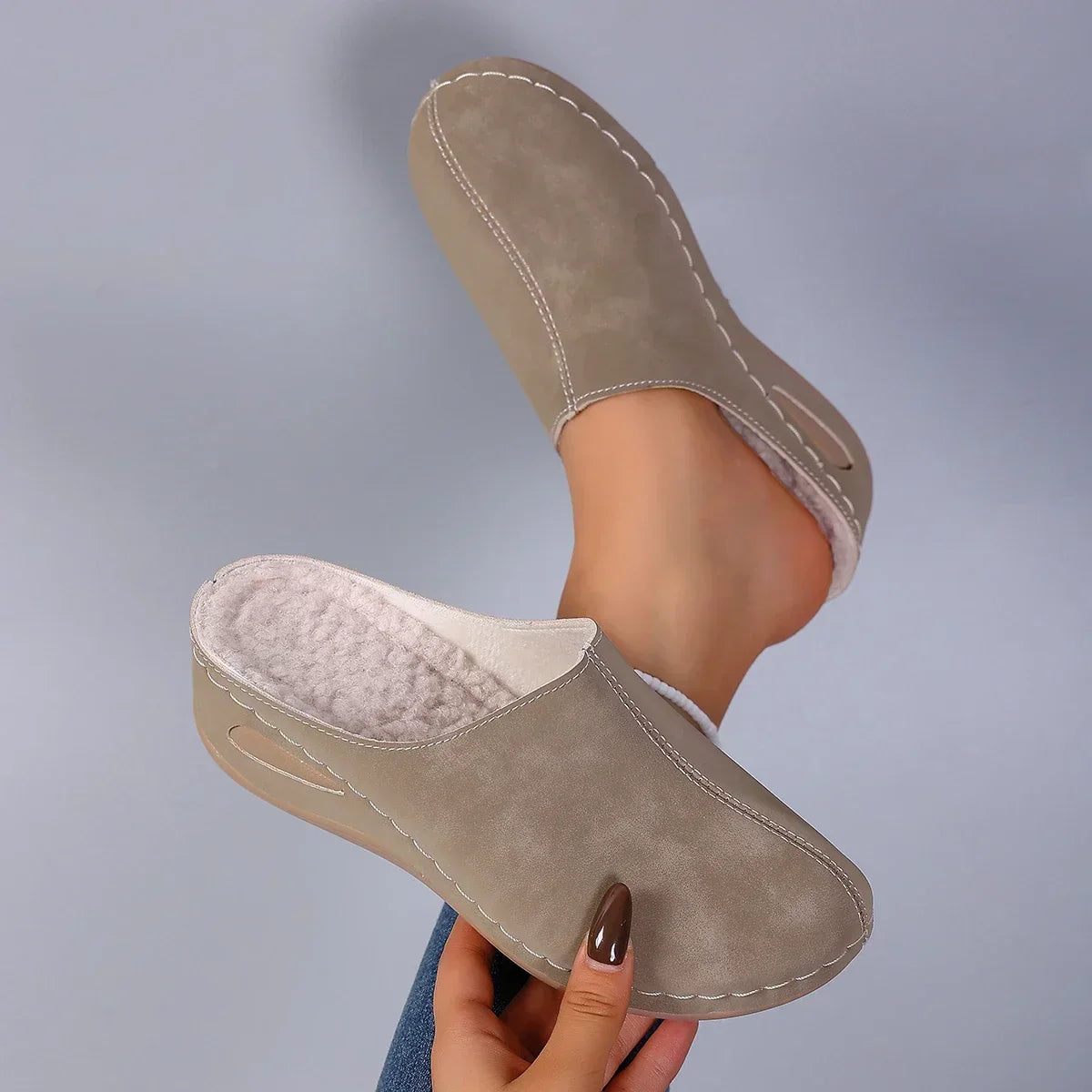 Women's Comfort Slip-On Clogs with Wedge Sole