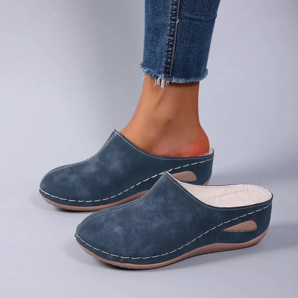 Women's Comfort Slip-On Clogs with Wedge Sole