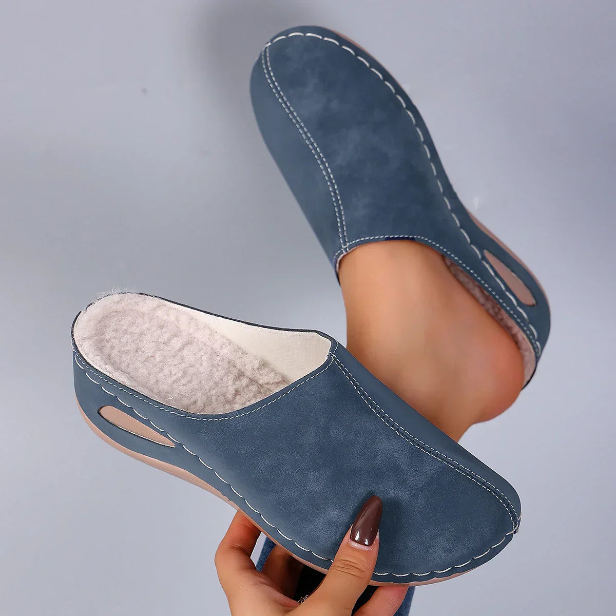 Women's Comfort Slip-On Clogs with Wedge Sole