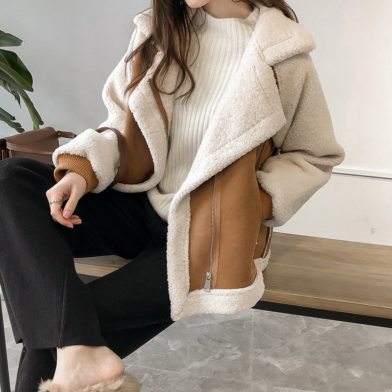 Suede-Look Winter Jacket – Warm Refined Finish