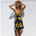 Black Floral Bohemian Spaghetti Strap Dress – Women's Boho Summer Beach & Holiday Dress | Meave & Ivy